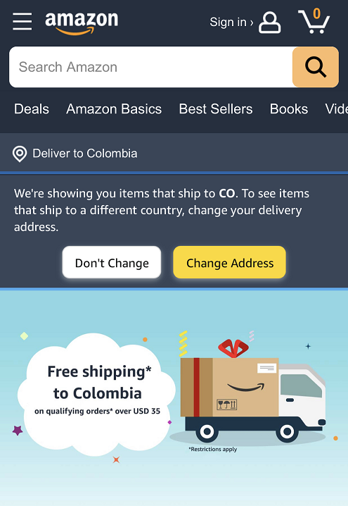 Amazon Colombia Código de descuento