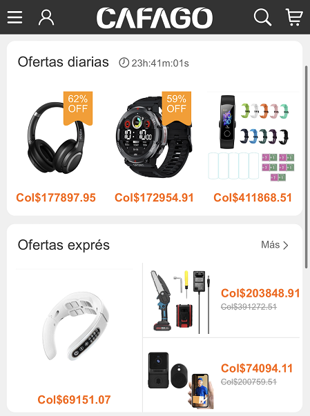 CAFAGO Colombia Código de descuento