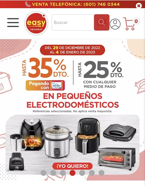 EASY Colombia Código de descuento