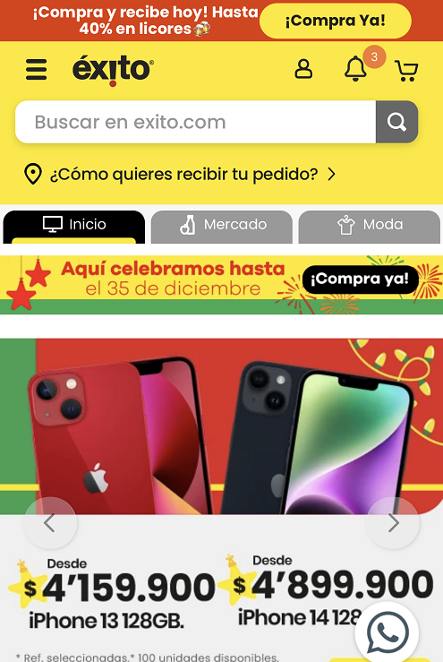 exito Colombia Código de descuento