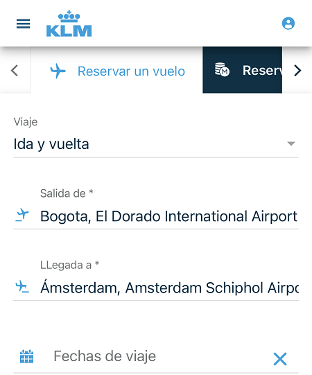 KLM Colombia Código de descuento
