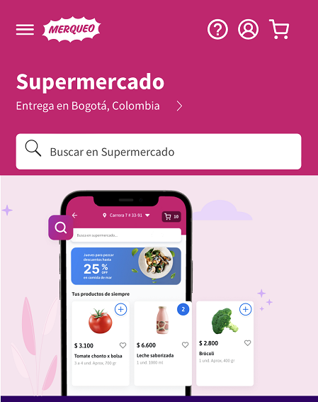 Merqueo Colombia Código de descuento